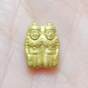 กัณหา-ชาลี หลวงพ่อเล็ก วัดสี่แยกเจริญพร รุ่นรวยไม่เลิก ปี61(KN109261)