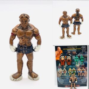 หลวงพ่อเมียน หุ่นพยนต์มหาเวทย์ ทองแดง ชุบซาติน KM451