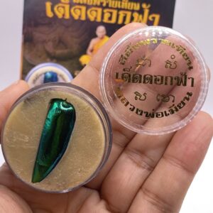 หลวงพ่อเมียน วัดบ้านจะเนียง สีผึ้งพรายเทียน เด็ดดอกฟ้า KM651