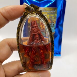 หลวงพ่อเมียน วัดจะเนียง หุ่นพยนต์ มนต์มหาเสน่ห์ สีเแดง KM837