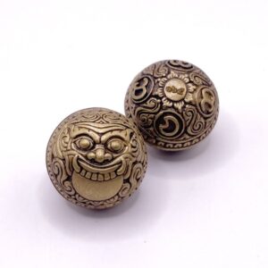 ครูบาคำฝั้น วัดกอโชค ปรอทกรอ ราหูเหนือดวง เนื้อสัมฤทธิ์  KM411