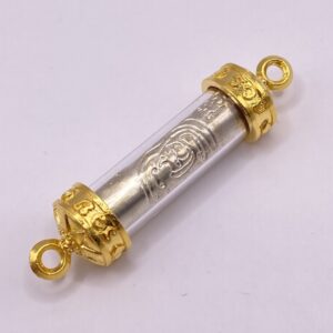 อาจารย์เปลี่ยน หัทยานนท์ ตะกรุดแก้จน เนื้อสัมฤทธิ์ ชุบทอง KM487