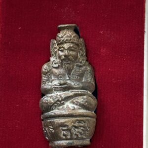 หลวงพ่อดำ วัดสันติธรรม บรมครูปู่ฤาษีเขากุเลน เนื้อสัมฤทธิ์ (KU27)