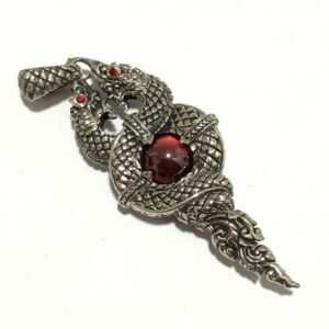 นาคเกี้ยวรวยทรัพย์ รุ่น ยกฐานะ เนื้อทองขาว ขัดเงา KM433