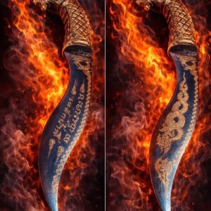 ครูบาแบ่ง วัดบ้านโตนด มีดเหล็กน้ำพี้ รุ่น จักรพรรดิปราบมาร