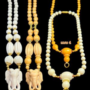 หลวงปู่แก้ว วัดแก่งดินสอ สร้อยคอผงงาช้าง รุ่น คชสารรวยหมื่นล้าน