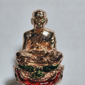 หลวงพ่อพัฒน์ วัดห้วยด้วน รูปหล่อนั่งกาล รวยตลอดกาล AC3438