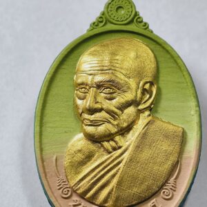 หลวงพ่อเงิน วัดท้ายน้ำ นวะโลหะเพ้นท์ หน้าหลัง เลข 1 AC3438