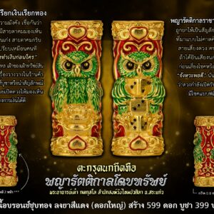 พระอาจารย์เต๋า ตะกรุดนกถึดทือ พญารัตติกาลโฉบทรัพย์