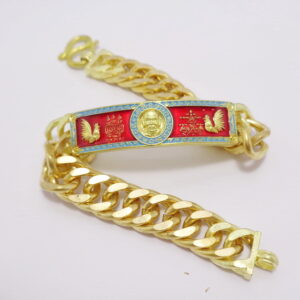 หลวงพ่อพัฒน์ วัดห้วยด้วน เลสข้อมือ รุ่น เลสไตรมาส ๖๓ KN503266