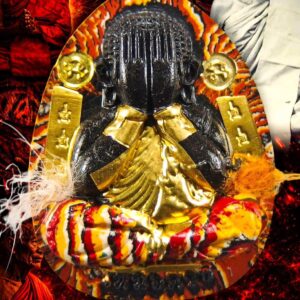 หลวงปู่ฝั้น วัดศรีถมอรัตน์ จ.เพชรบูรณ์ พระปิดตาหลังเสือ รุ่นแรก