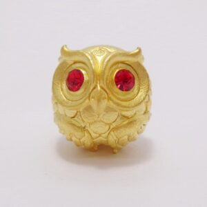 พญานกถึดทือ รุ่นโคตรเฮง ครูบาเต่า วัดอุโบสถบ้านเหล่า เนื้อสัมฤทธิ์ชุบทอง KN134263