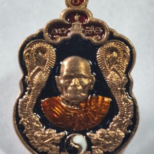 หลวงปู่บุดดา วัดป่าใต้พัฒนาราม เสมาฉลองกุฏิ ลงยา (AC9319)