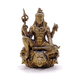 หลวงปู่มหาศิลา รูปหล่อ พระศิวะ ประทานพร เนื้อซาติน (KN605262)