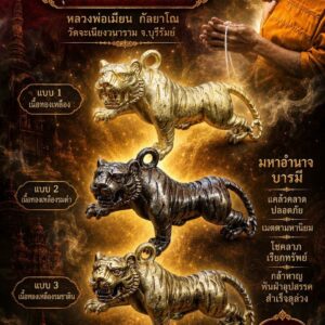 หลวงพ่อเมียน วัดบ้านจะเนียงวนาราม พยัคฆ์คำราม รุ่น มหาอาคมชนะมารพันล้าน