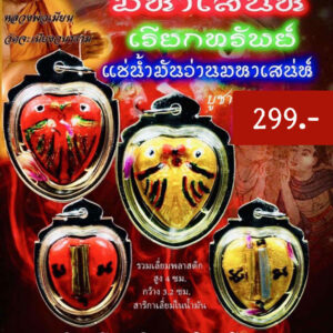 หลวงพ่อเมียน สาริกาเกี้ยว มหาเสน่ห์ เรียกทรัพย์ (สีทอง) KPLA2372617