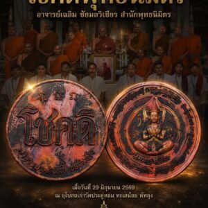 อาจารย์เฉลิมชัย มลวิเชียร สำนักพุทธนิมิตร เหรียญโชคดี พุทธนิมิตร (รุ่นแรก)