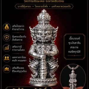 พระครูปลัดธนภัทร วัดธรรมชัยมงคล ท้าวเวสสุวรรณ รุ่นเจ้าสัวธรรมชัย