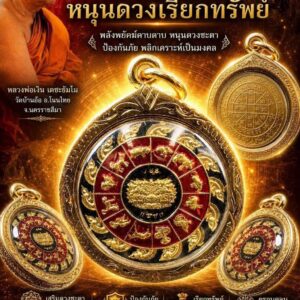 หลวงพ่อเงิน เตชะธัมโม เหรียญกันชง 12 นักบัตร รุ่น หนุนดวงเรียกทรัพย์