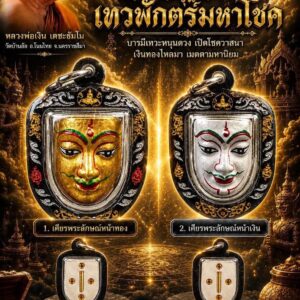 หลวงพ่อเงิน วัดบ้านอ้อ เศียรพระลักษณ์ รุ่น เทวพักตร์มหาโชค