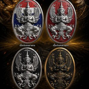 เหรียญพญาครุฑ โชคดี บารมี พระเจ้าตาก (พลังแห่งครุฑ พลังแห่งบารมี) อธิษฐานจิต 2 วาระ