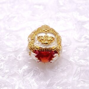 ลูกสะกดพระราหูแปลงฤทธิ์ พ่อท่านผ่อง วัดแจ้ง ปี 2568 เนื้อสัมฤทธิ์ชุบ2K (KM1482612)