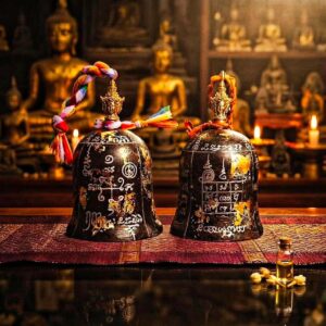 หลวงปู่อิ่ม ปัญญาวุโธ วัดทุ่งนาใหม่ ระฆังเรียกทรัพย์ รุ่น พระพรมประทานทรัพย์
