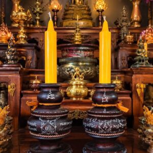 หลวงปู่อิ่ม ปัญญาวุโธ วัดทุ่งนาใหม่ เชิงเทียนมงคล รุ่น สมใจนึก