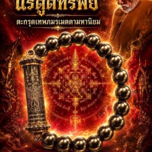หลวงปู่แก้ว วัดแก่งดินสอ สร้อยข้อมือแร่ดูดทรัพย์ ตะกรุดเทพภมรเมตตามหานิยม