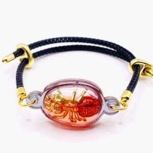 พญามดง่าม อาจารย์สุบิน คุ้มนะหน้าทอง เนื้อทองทิพย์ ลงยาแดง KM109261