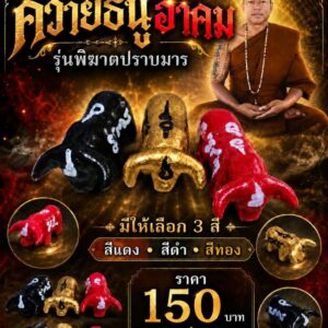 หลวงพ่อธรรมดล กิตติปัญโญ วัดหนองปรือ ควายธนูอาคม รุ่น พิมาตปราบมาร