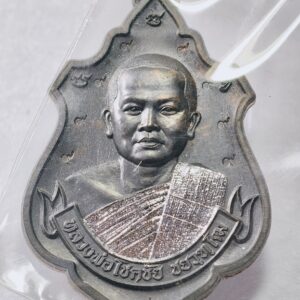 หลวงพ่อโชคชัย วัดน้ำดิบ เหรียญเสือนอนกิน ดวงดี ตอกโค้ดรอบ AC7539