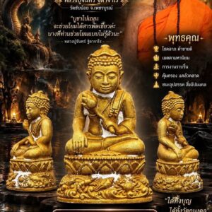 หลวงปู่จันทร์ วัดซับน้อย จังหวัดเพชรบูรณ์ พระอุปคุต พระสมเด็จองค์ปฐม ตะกรุดสาริกา