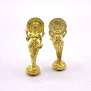 ครูบาคำฝั้น วัดกอโชค พระแม่ลักษมี มหาเทวีโชค ปี 2567 เนื้อทองเทวฤทธิ์  KM110266