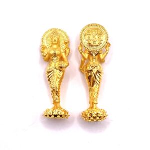 ครูบาคำฝั้น วัดกอโชค พระแม่ลักษมี มหาเทวีโชค ปี 2567 เนื้อกะไหล่ทอง  KM1102610