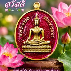 เหรียญรุ่นแรก หลวงพ่อสมปรารถนา  วัดศรีจุฬามณี อำเภออินทร์บุรี จังหวัดสิงห์บุรี