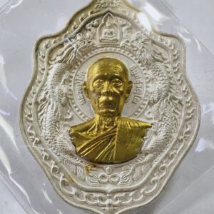 หลวงปู่โต๊ะ วัดถ้ำสิงโตทอง เหรียญมังกรคู่ โครตเศรษฐี 168 (AC9184)